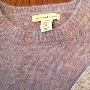 cupcakes & cashmere Lavender-Mauve Crewneck Sweater